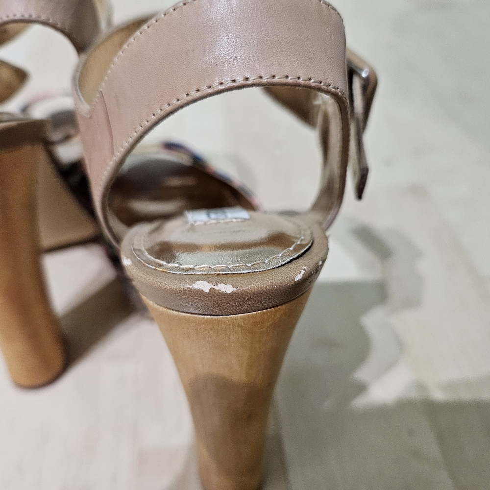 Steve Madden Jillyy-F Platform HeelsFloral & Glitter Block Sandal size 6 - Picture 9 of 10